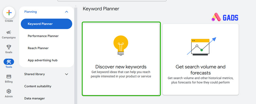 google keyword planner